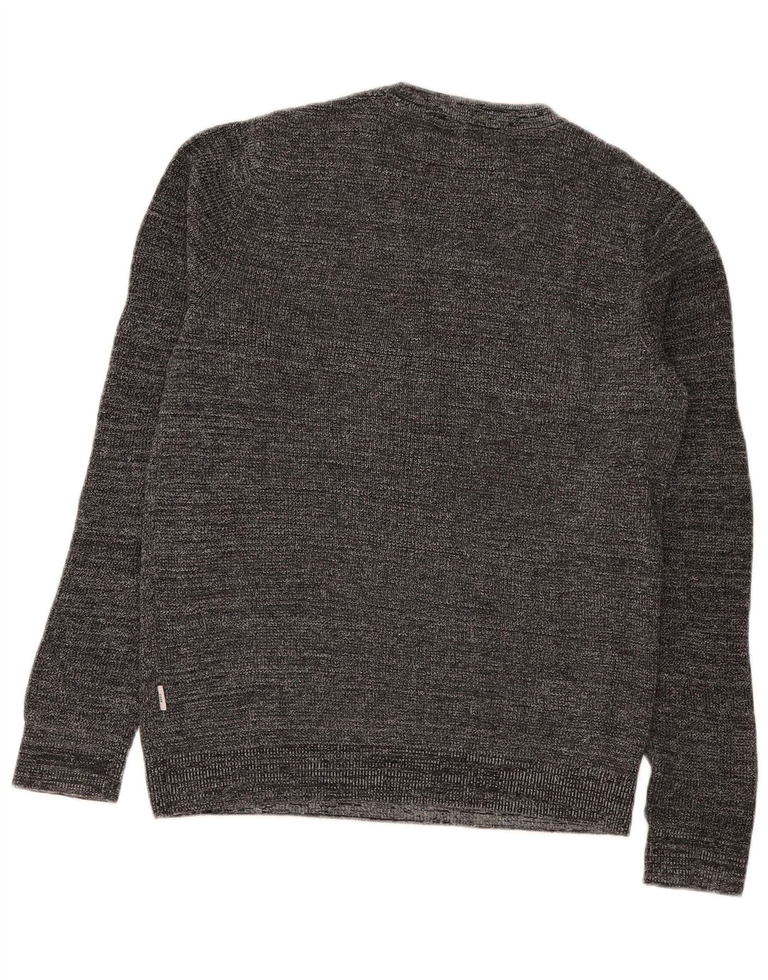 Jack & Jones Maglione da uomo con vestibilità regolare e collo con zip, piccolo grigio screziato