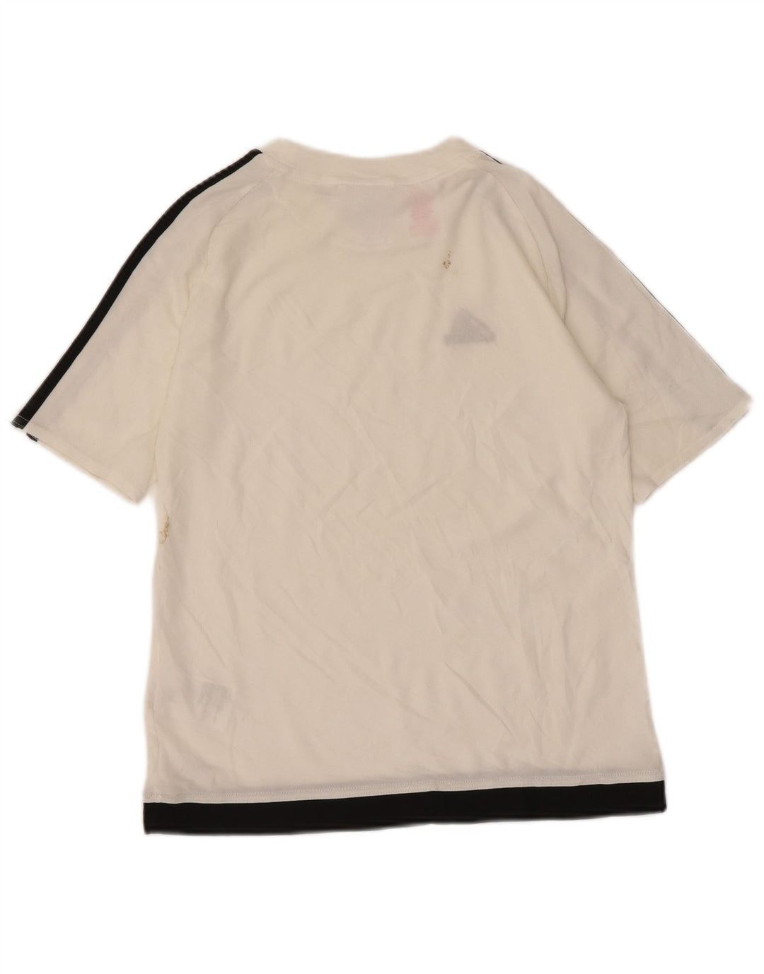 Maglietta Adidas Climalite da ragazzo, 11-12 anni, in poliestere color block bianco