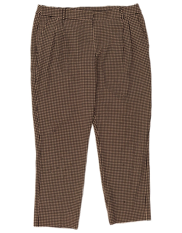 Pantaloni chino con pegged da donna Max & Co. UK 16 Large W38 L28 a pois marroni