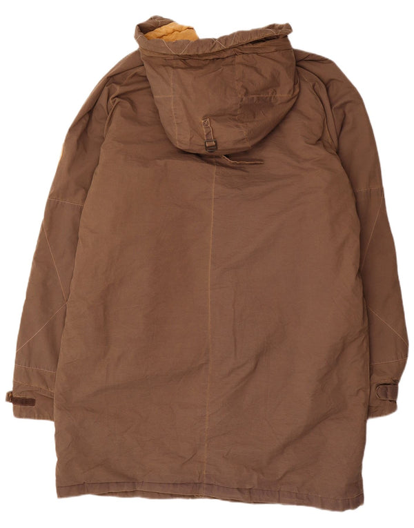 Cappotto giacca a vento con cappuccio da uomo Murphy & Nye UK 44 2XL poliestere marrone