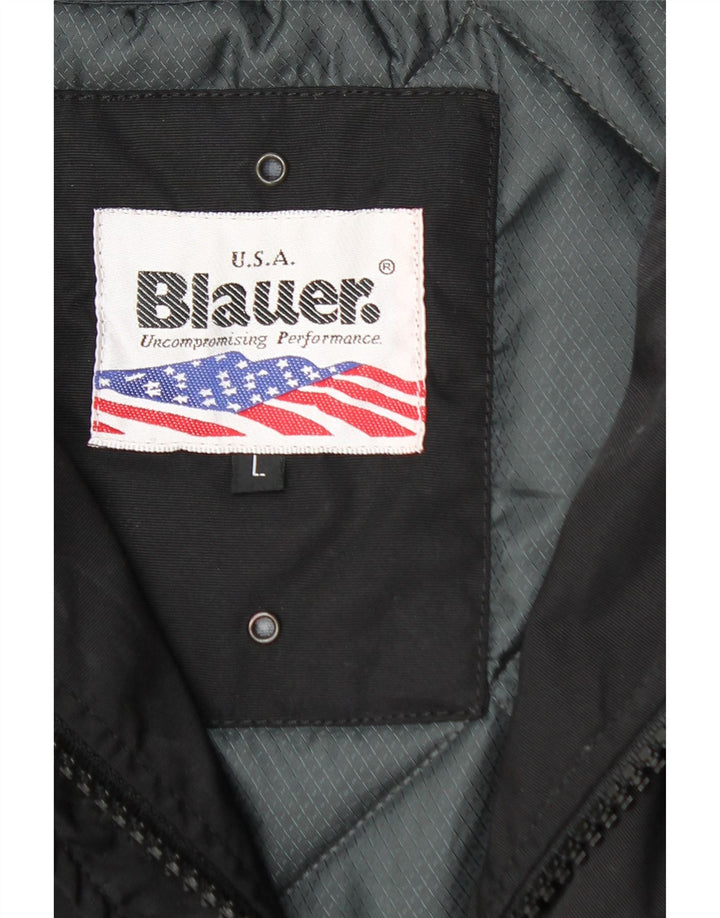 Giacca militare imbottita da uomo Blauer UK 40 grande nylon nero