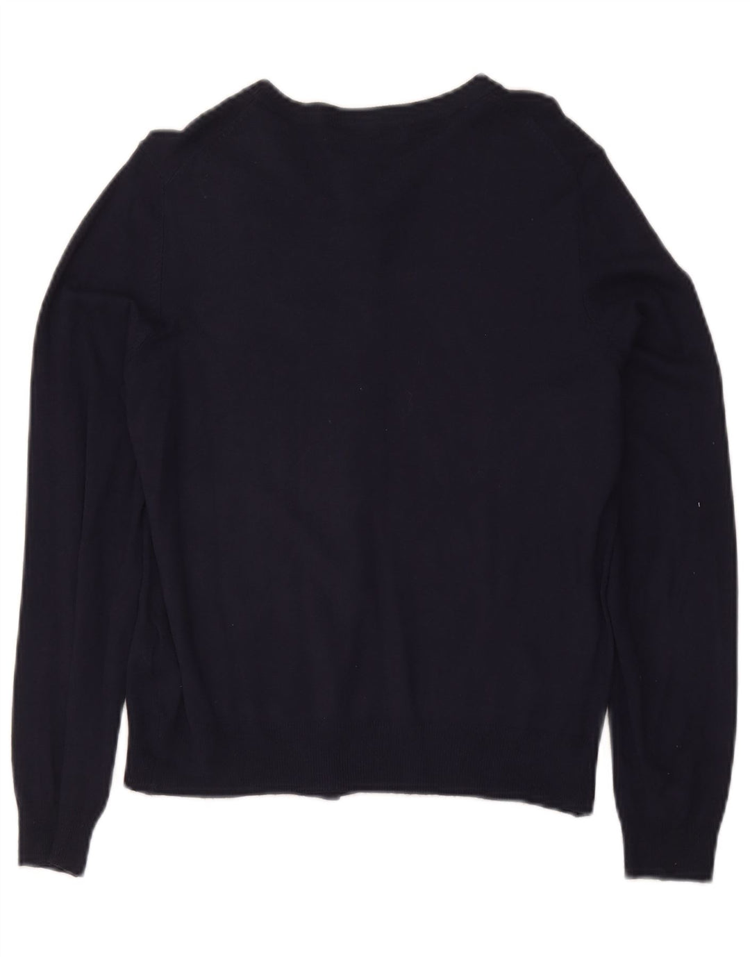 Maglione cardigan da donna Marks & Spencer UK 14 grande viscosa blu navy