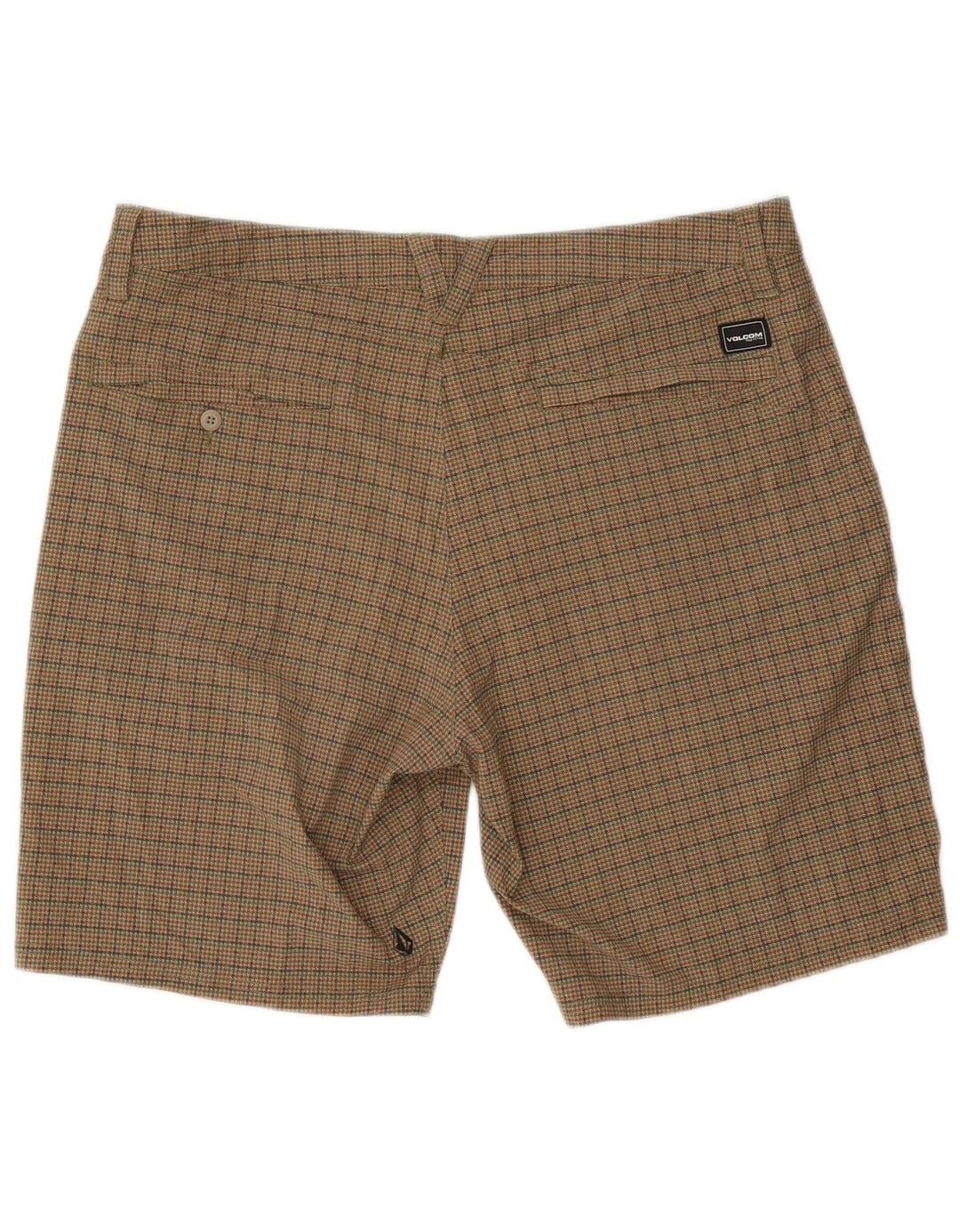 Pantaloncini chino da uomo Volcom W38 XL Poliestere pied de poule beige