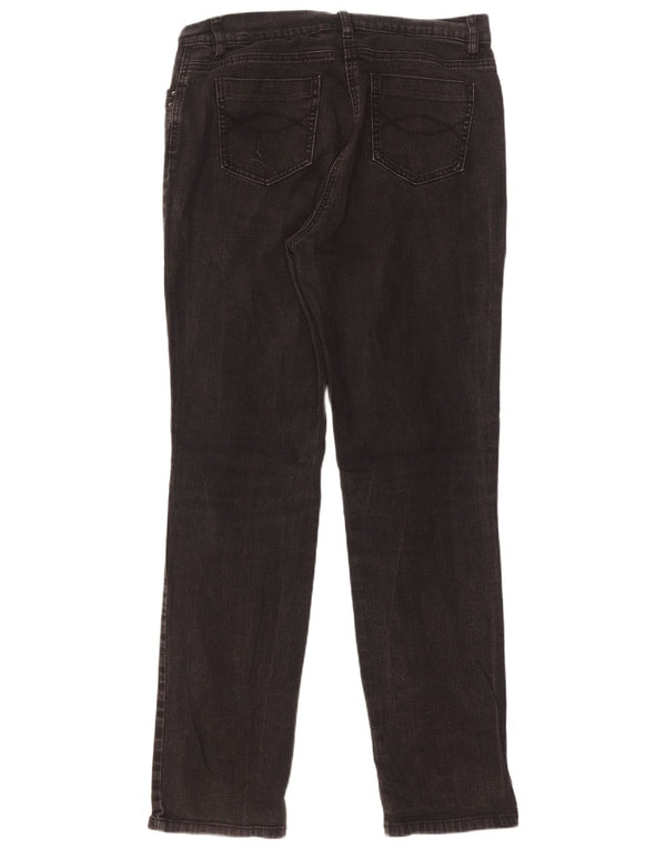 Jeans slim da donna Marks & Spencer UK 14 Large W32 L32 cotone nero