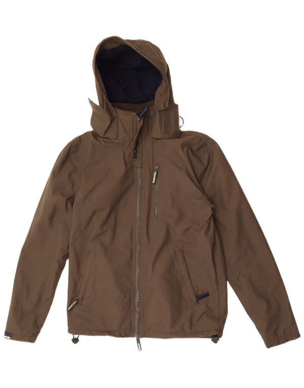 Giacca a vento con cappuccio da uomo Superdry The Windhiker UK 36 Small Khaki