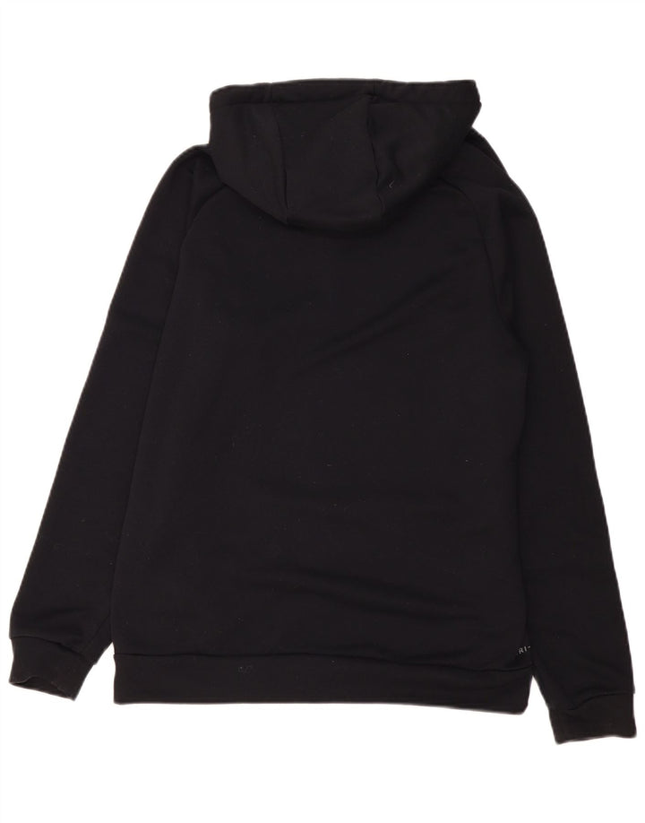 Felpa con cappuccio grafica Nike Dri Fit da uomo, poliestere nero medio