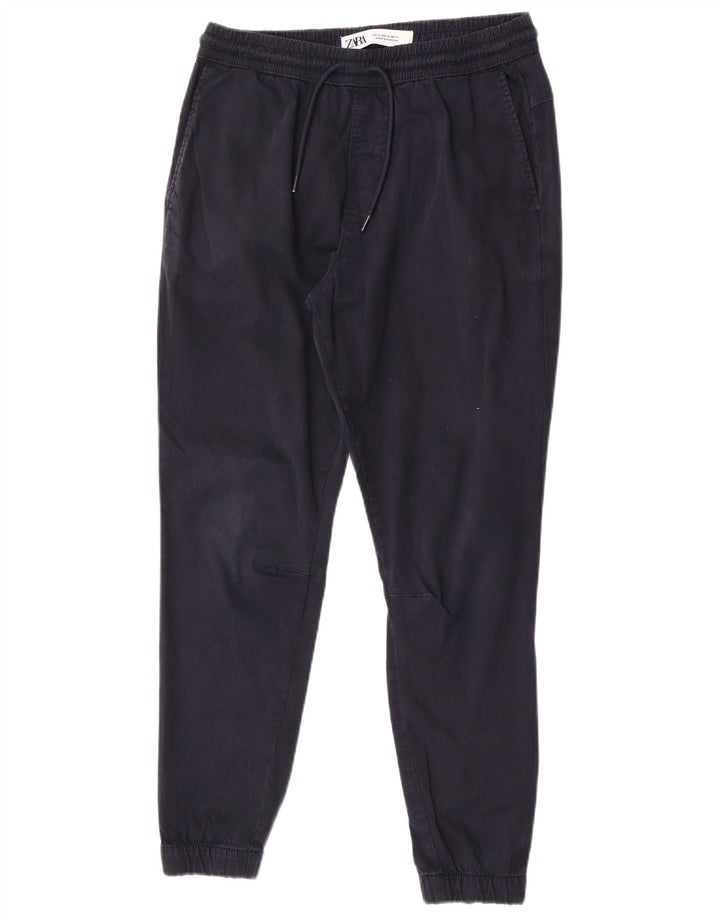 Pantaloni da jogging da uomo Zara medi W31 L28 blu navy