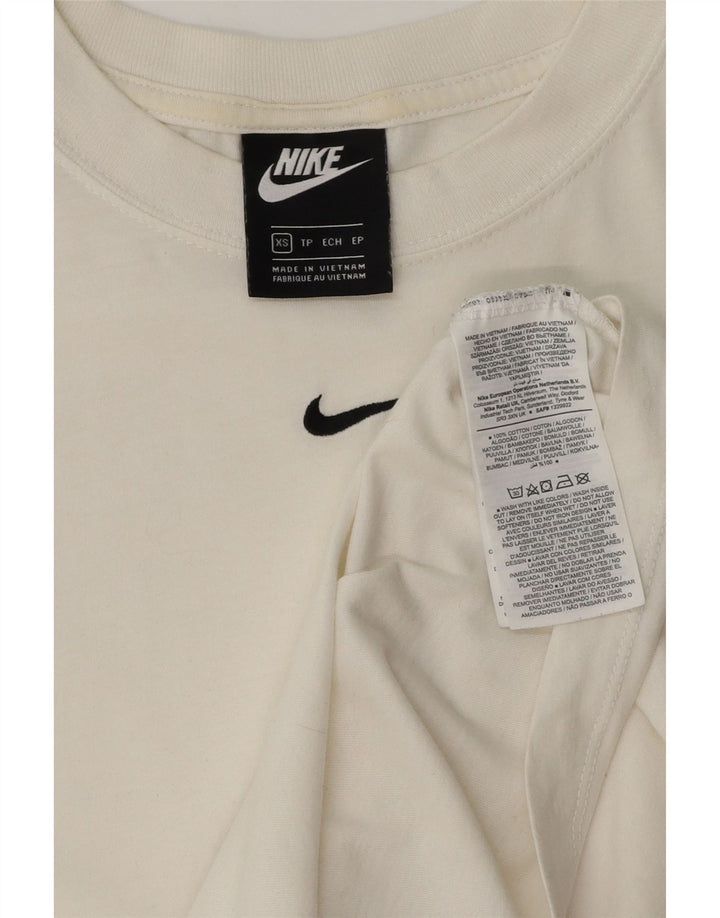 T-shirt Nike da uomo Top XS in cotone bianco