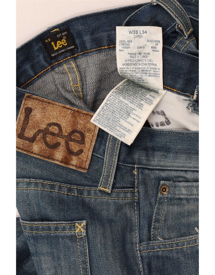Jeans dritti da uomo Lee Daren W33 L26 cotone blu
