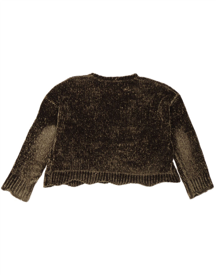 Maglione girocollo oversize da donna Zara UK 10 piccolo kaki