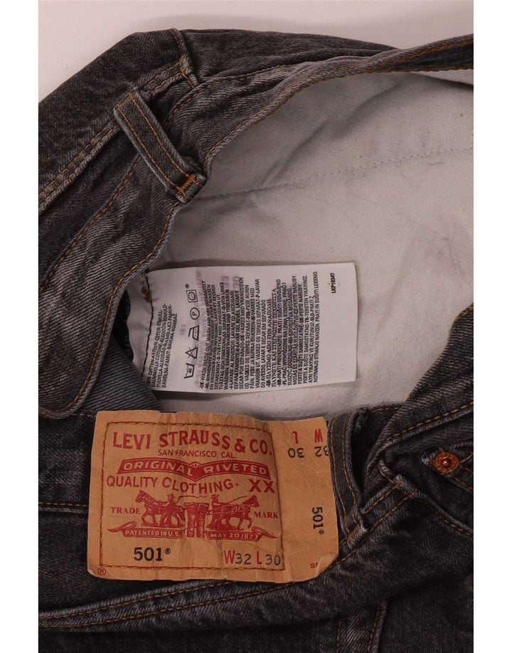 Levi's Uomo 501 Jeans dritti W32 L30 Cotone grigio