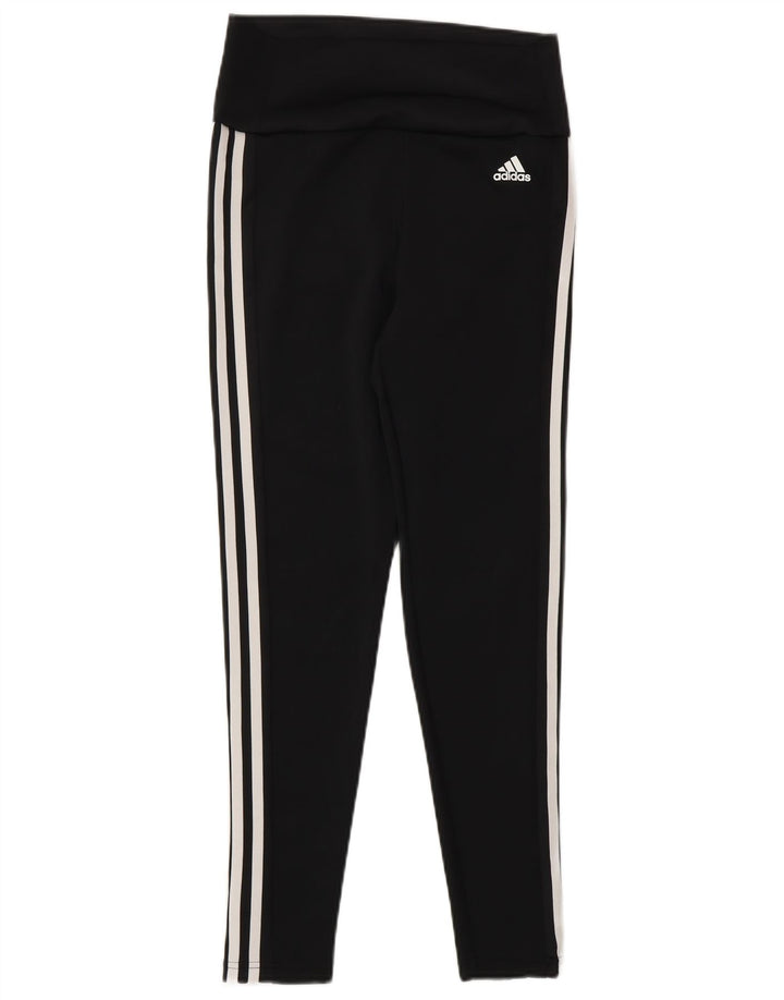 Leggings Adidas Aeroready da donna UK 8/10 Piccolo poliestere nero