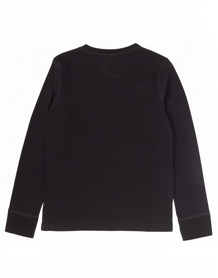 Top Hollister da uomo a maniche lunghe medio blu navy