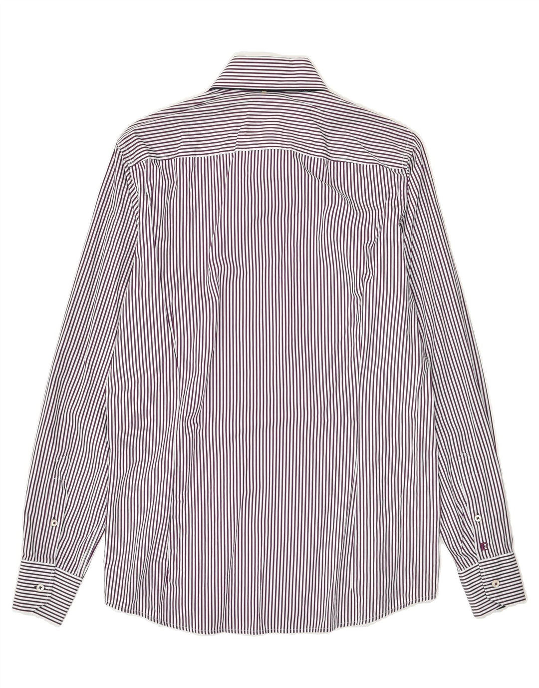 PIERRE CARDIN Mens Paris Shirt Size 38 Small Purple Pinstripe Cotton | Vintage Pierre Cardin | Thrift | Second-Hand Pierre Cardin | Used Clothing | Messina Hembry 
