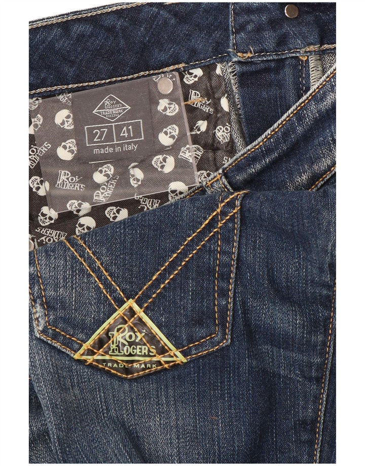 Jeans slim da donna Roy Rogers IT 41 piccolo W27 L32 cotone blu