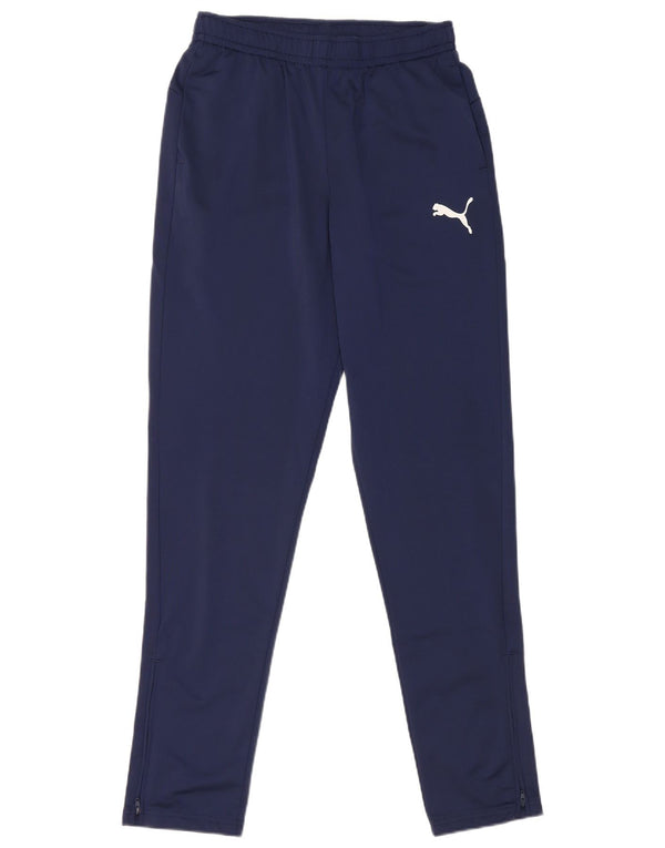Pantaloni della tuta da ragazzo Puma 15-16 anni in poliestere blu navy