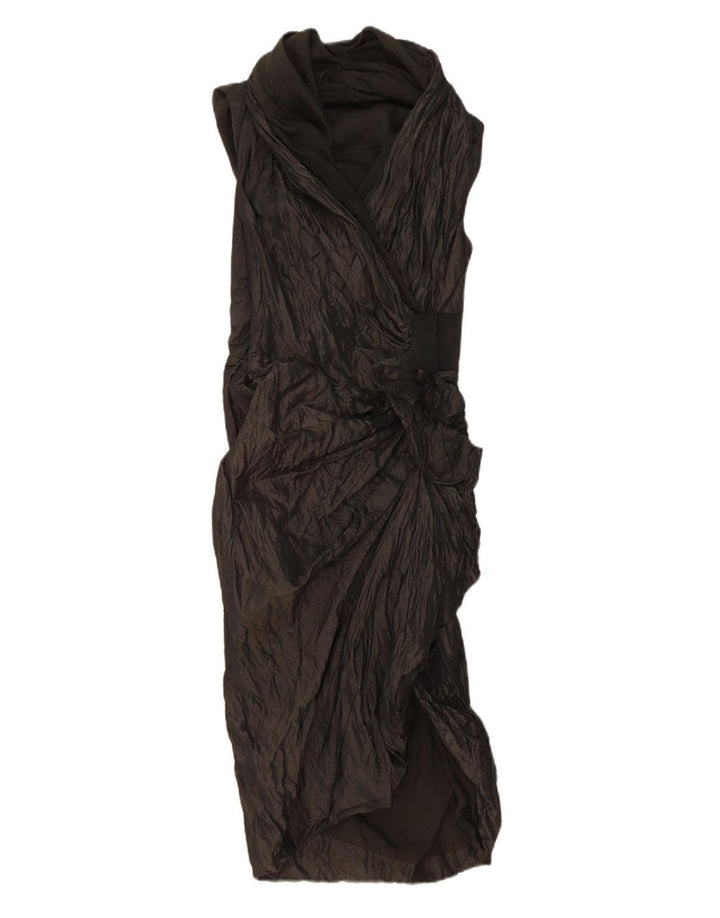 Abito avvolgente senza maniche da donna ALL SAINTS UK 10 piccolo nero