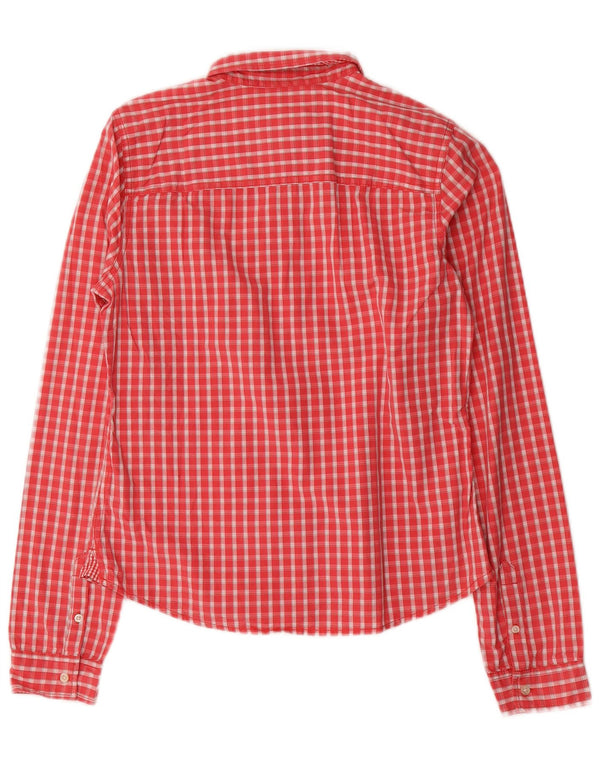 Camicia da donna Abercrombie & Fitch UK 12 Cotone medio a quadri rossi