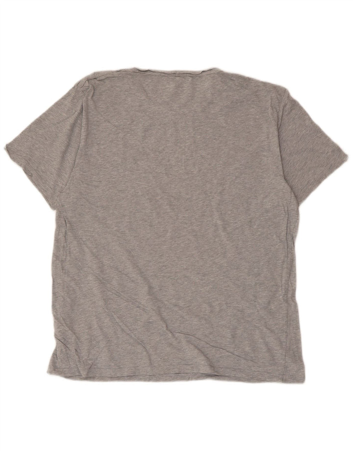 T-shirt da uomo slim fit All Saints, taglia grande, in cotone grigio