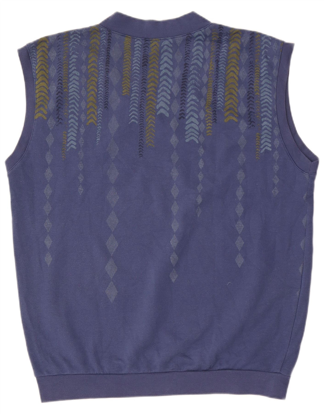 Felpa senza maniche da uomo Lotto Maglione grande blu geometrico
