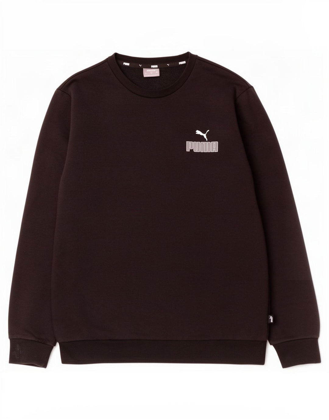 Felpa grafica da uomo Puma Felpa media in cotone nero