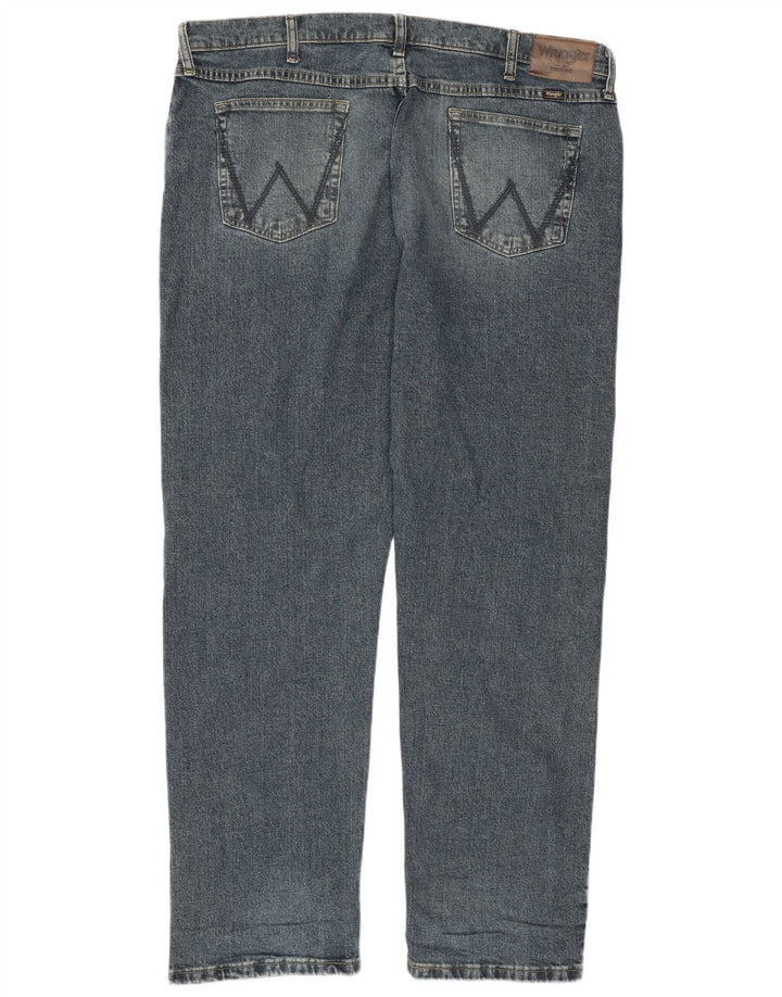 Jeans dritti da uomo Wrangler vestibilità regolare W40 L30 cotone blu
