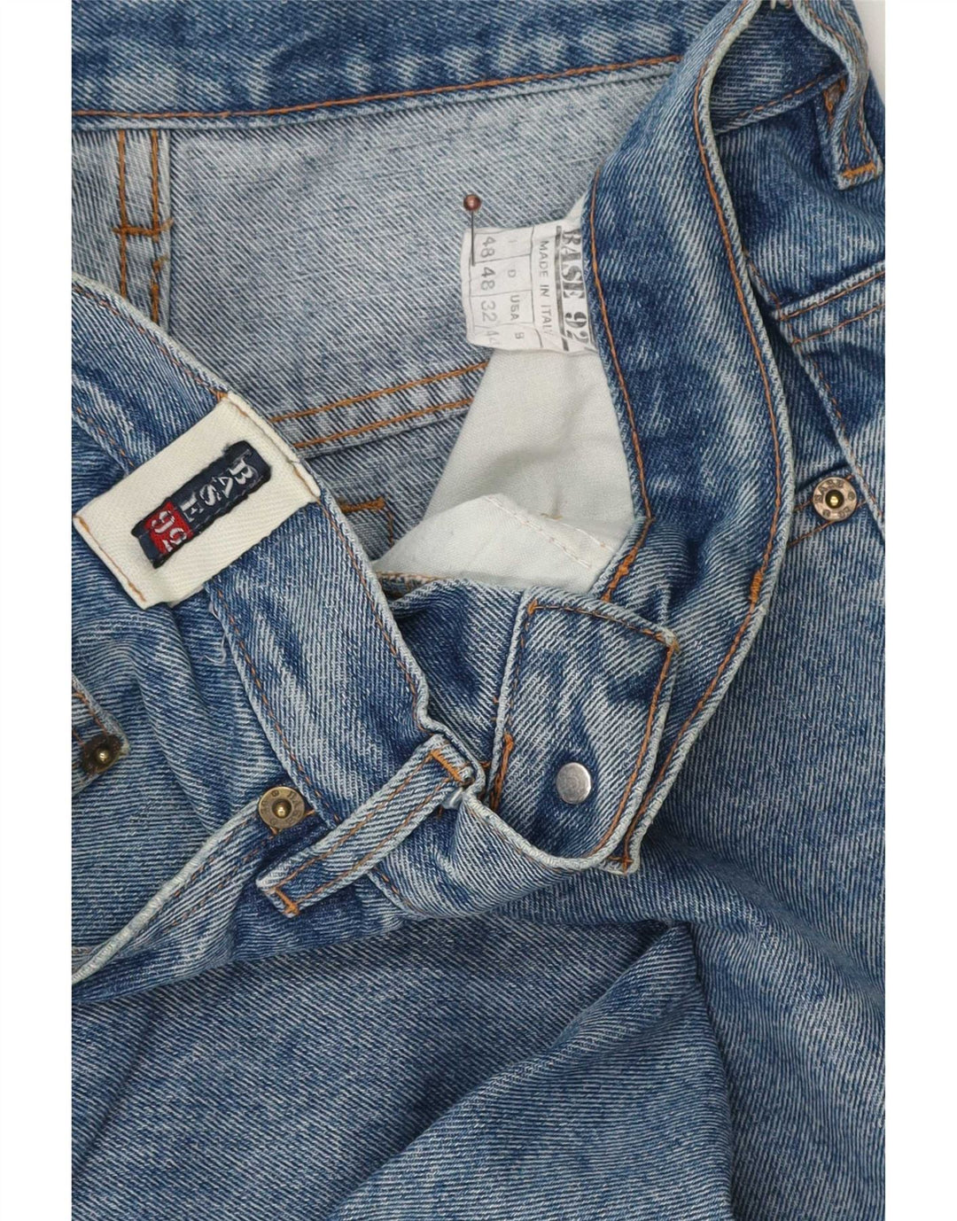 Base 92 Jeans affusolati con grafica da uomo IT 48 Medio W32 L34 Cotone blu