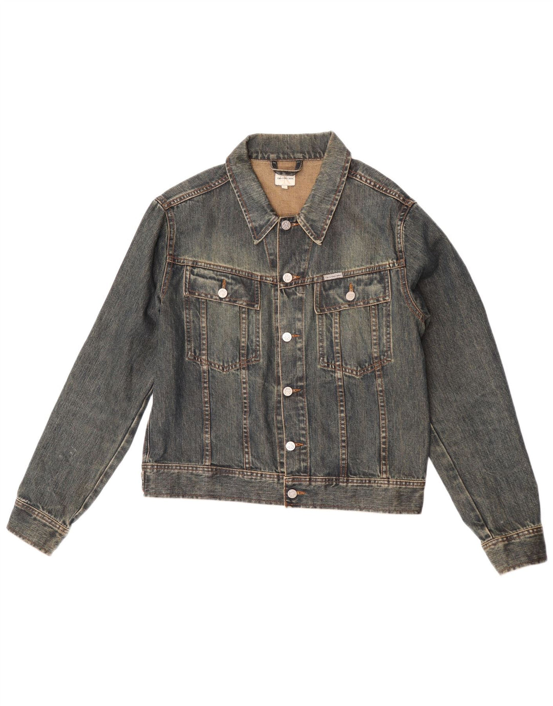 Giacca di jeans da donna Calvin Klein Jeans UK 16 grande cotone blu