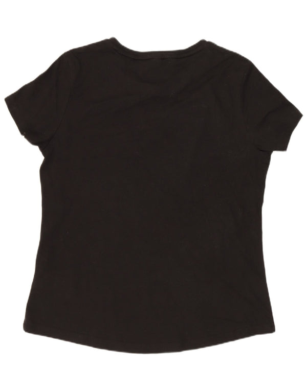 T-shirt da donna Puma UK 18 XL nera in cotone