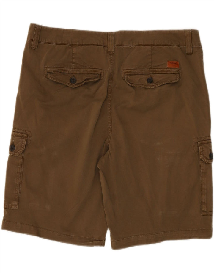 Pantaloncini cargo da uomo Timberland W36 Large in cotone marrone
