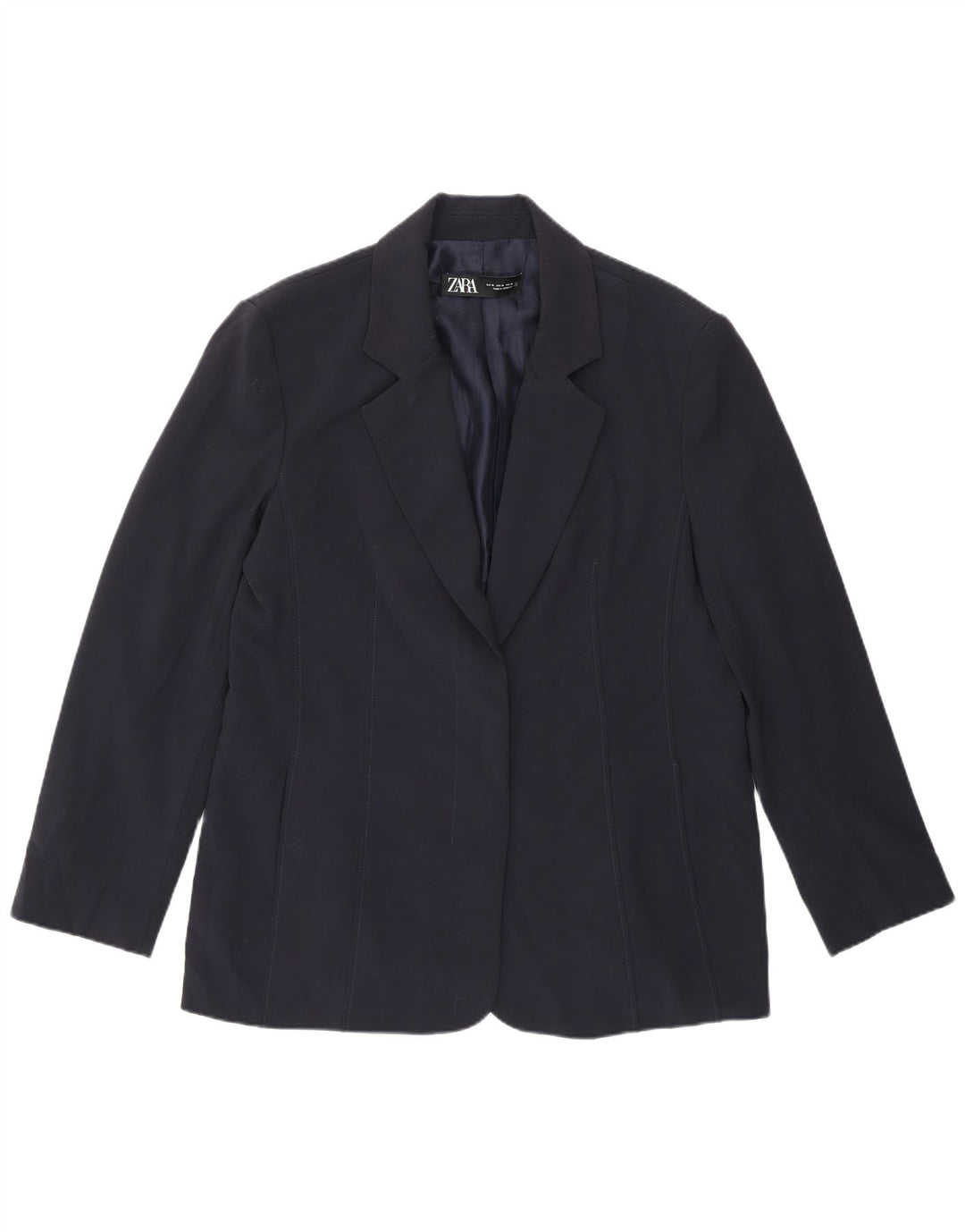 Giacca blazer da donna Zara UK 18 XL poliestere blu navy