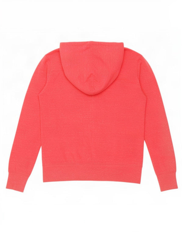 Felpa con cappuccio e zip da donna Nike UK 18 XL cotone screziato rosa