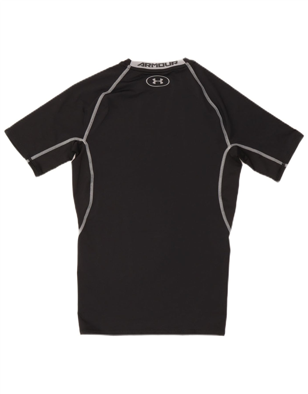 T-shirt grafica da uomo Under Armour Heat Gear Top in poliestere nero medio