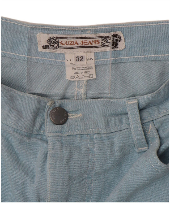 Jeans Krizia affusolati da uomo W32 L28 in cotone blu