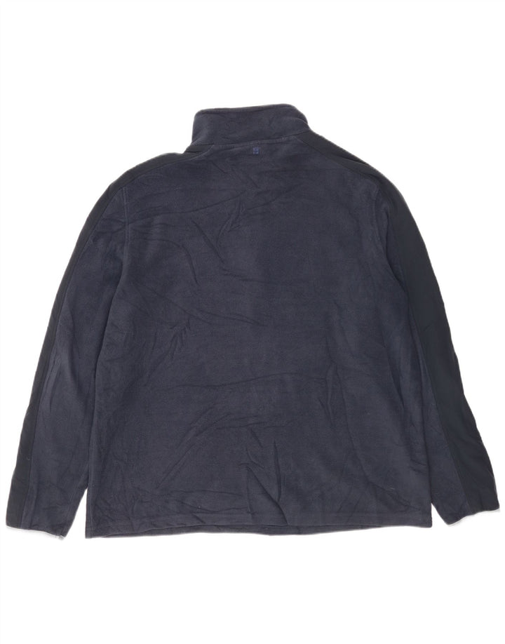 Maglione in pile da uomo con collo con zip Mountain Warehouse 2XL poliestere blu navy