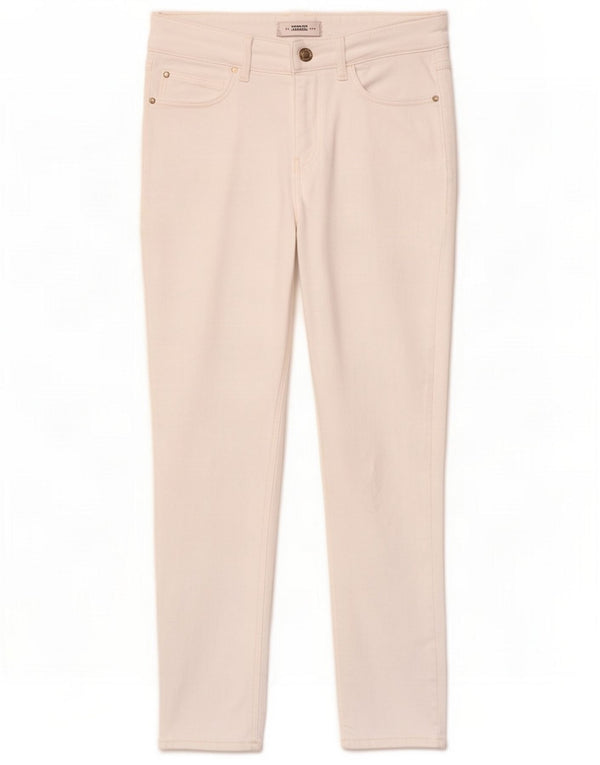 Guess Jeans skinny crop a vita alta da donna W30 L23 Cotone bianco