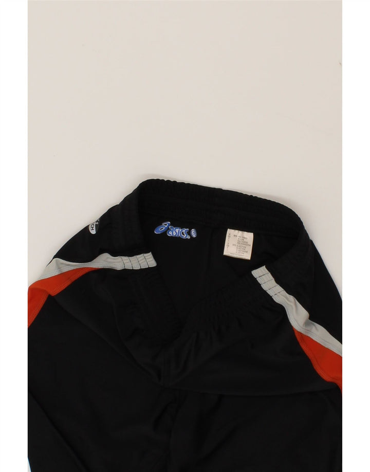 ASICS Womens Sport Shorts UK 10 Small  Black Colourblock Polyamide Vintage Asics and Second-Hand Asics from Messina Hembry 