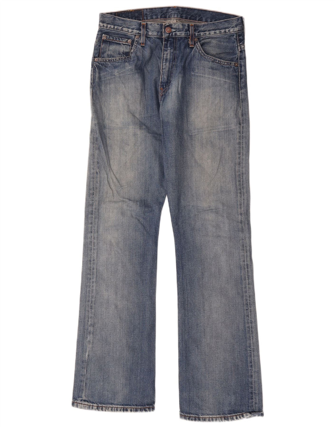 Levi's Uomo 507 Jeans Bootcut Slim W31 L34 Cotone Blu