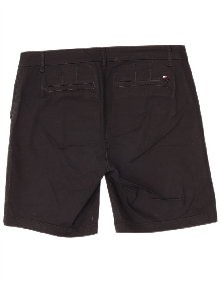 Pantaloncini chino da donna Tommy Hilfiger US 8 medi W32 cotone nero