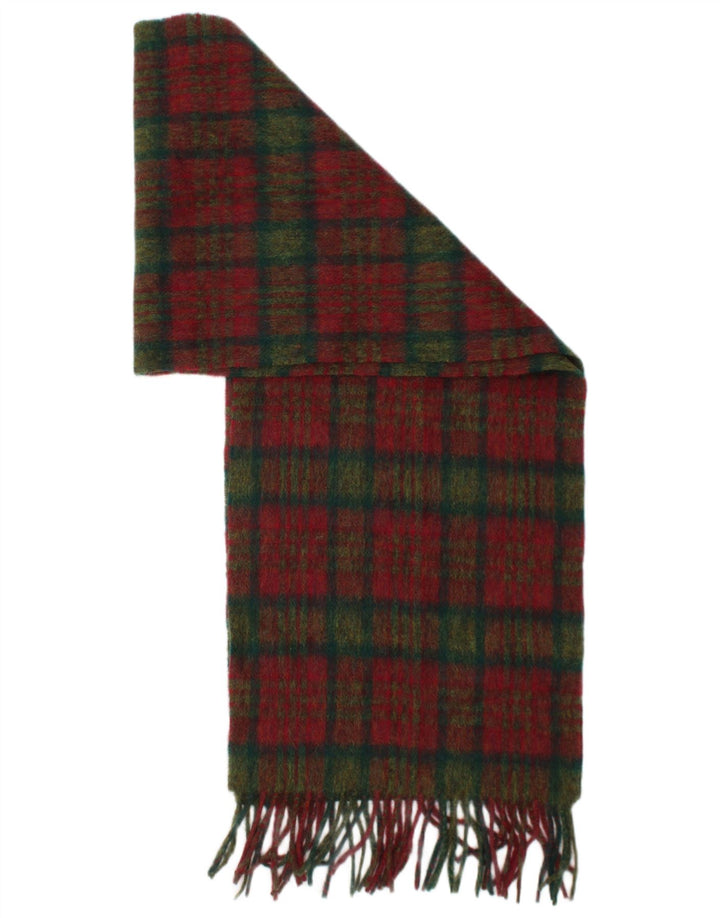Sciarpa rettangolare da donna John Hanly&Co Ltd. Taglia unica classica scozzese rossa