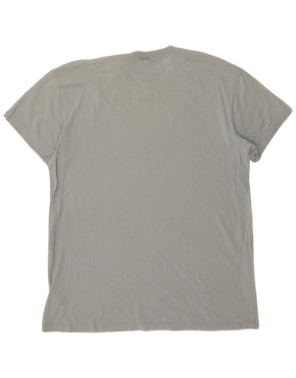T-shirt grafica da uomo Nike Top grande in cotone blu
