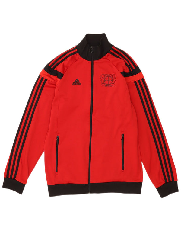 Giacca da ginnastica da uomo Adidas Bayer Leverkusen Small Red Colourblock