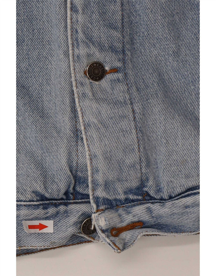 Casucci Giacca in denim da uomo UK 40 Large Blu Cotone
