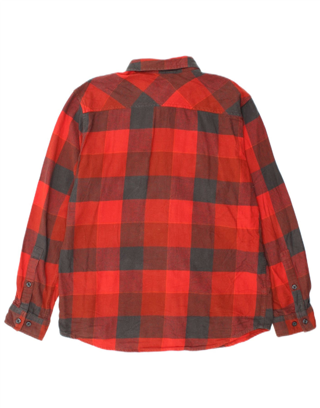 Camicia in flanella da uomo Columbia in cotone a quadretti rosso medio