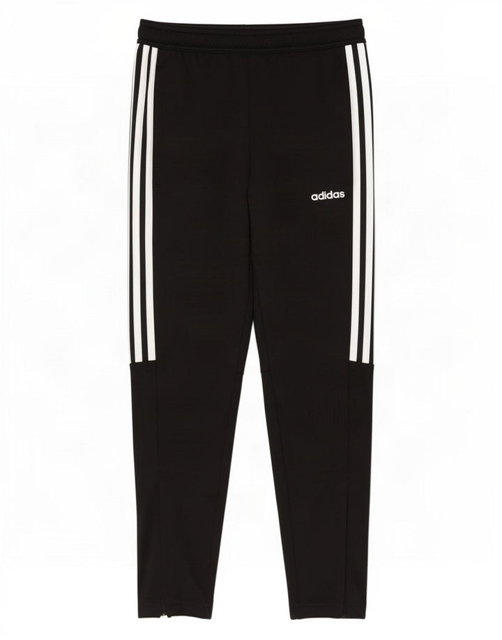Pantaloni della tuta da ragazzo Adidas 11-12 anni in poliestere nero