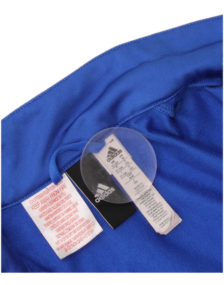Giacca da tuta da ragazzo Adidas 11-12 anni in poliestere blu