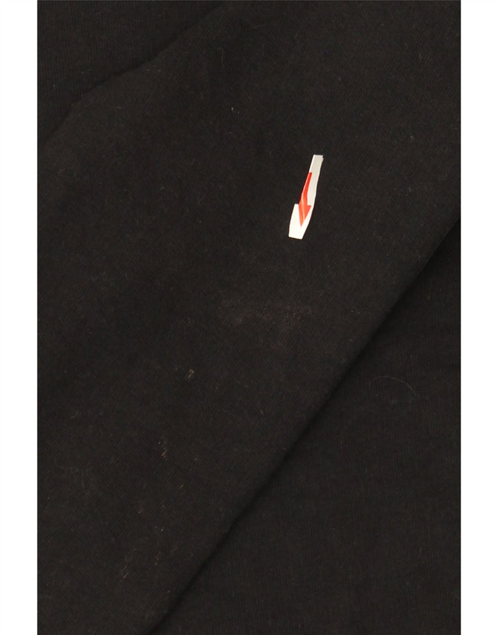 Felpa grafica da donna Superdry Maglione UK 12 cotone nero medio