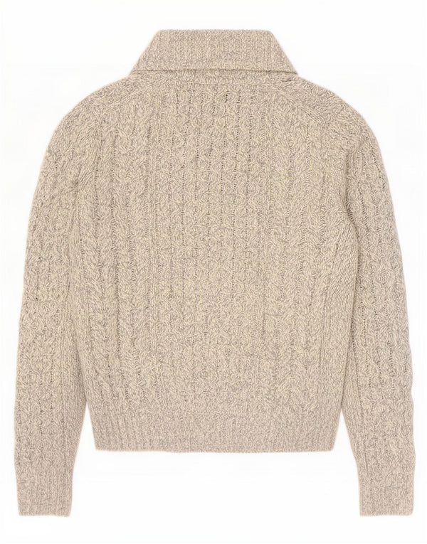Maglione Gap da uomo con collo a scialle piccolo acrilico chiazzato grigio
