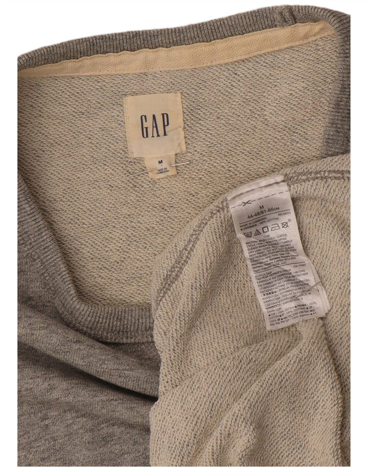 Felpa da uomo Gap Maglione in cotone chiazzato grigio medio