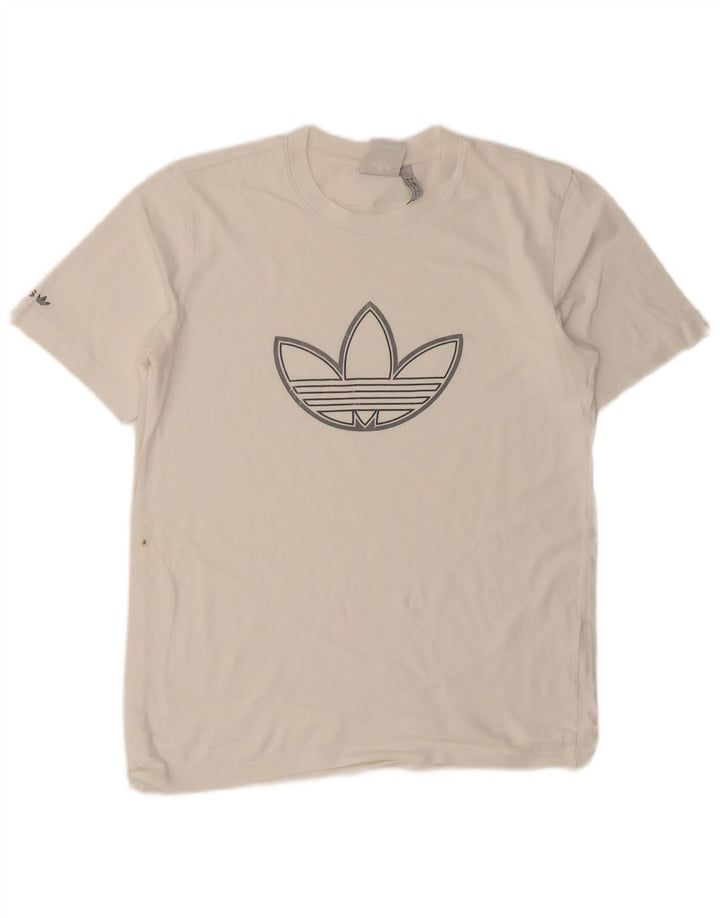T-shirt grafica da uomo Adidas Top piccola bianca